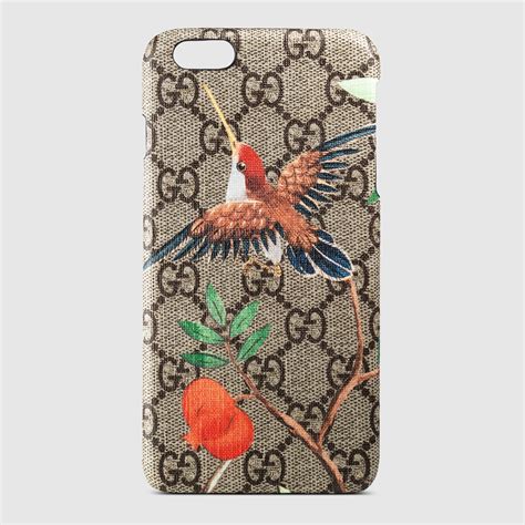 gucci hummingbird iphone case|GUCCI GG Supreme Monogram Tian Print iPhone 6 Plus Case .